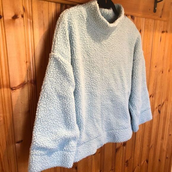 Gap Sherpa Mock Neck Pull Over Size Small - Picture 7 of 15